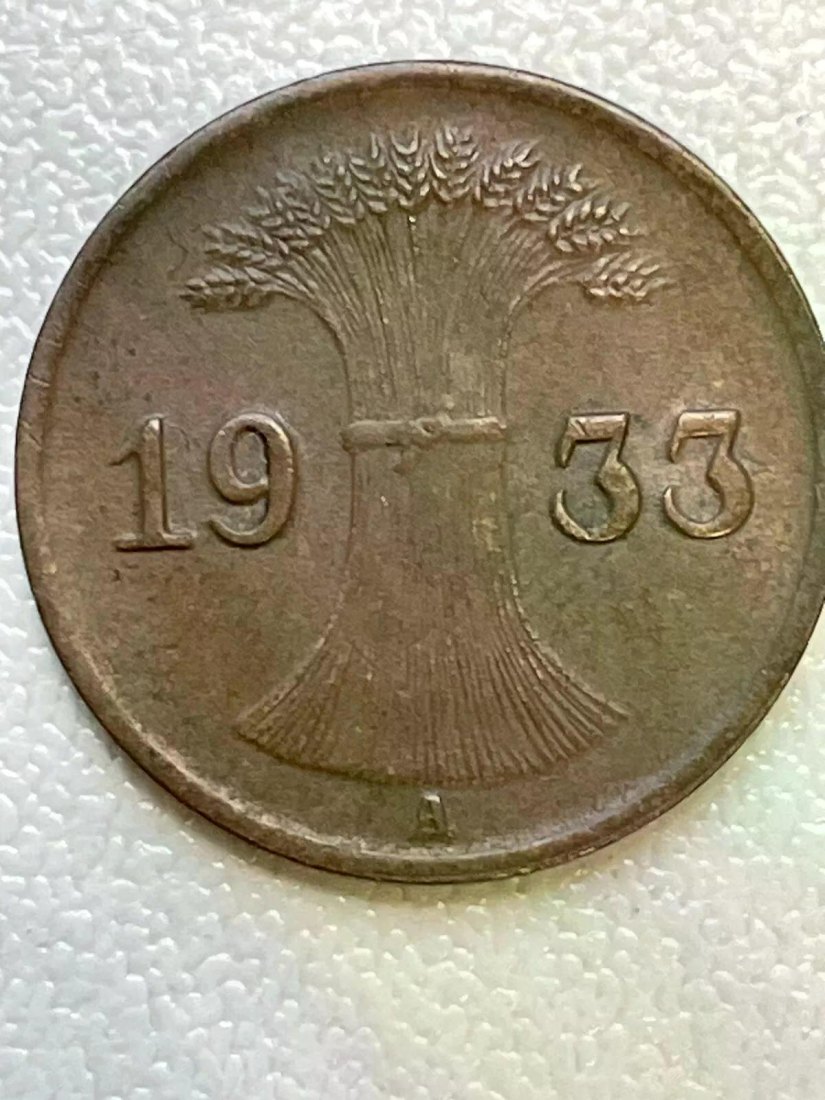  #L25 Deutsches Reich Weimarer Republik 1 Reichspfennig 1933 A   