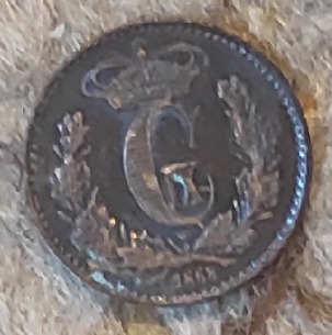  Dänemark 1/2 Skilling R.M. 1868   