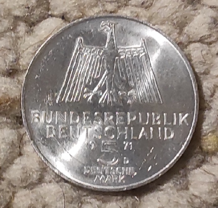  Deutschland 10 Mark 1971, SILBER, 500. Geburtstag von Albrecht Dürer   