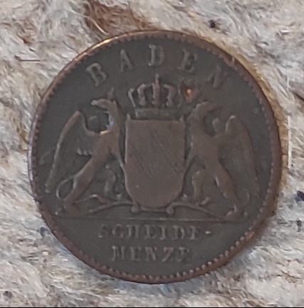  Deutschland / Baden 1 Kreuzer 1869   