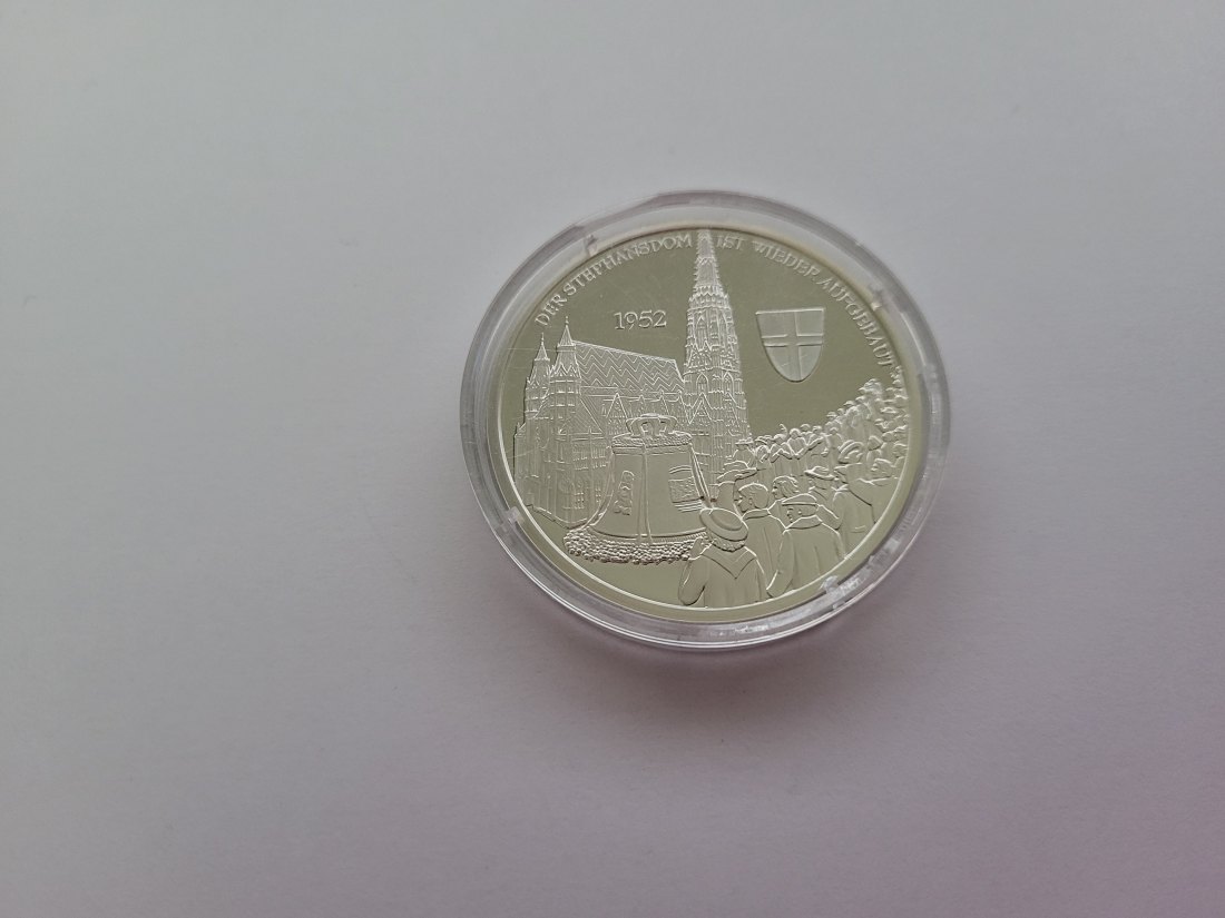  Silbermedaille Stephansdom 1952 silber 925/20g Österreich Spittalgold9800 (3469   