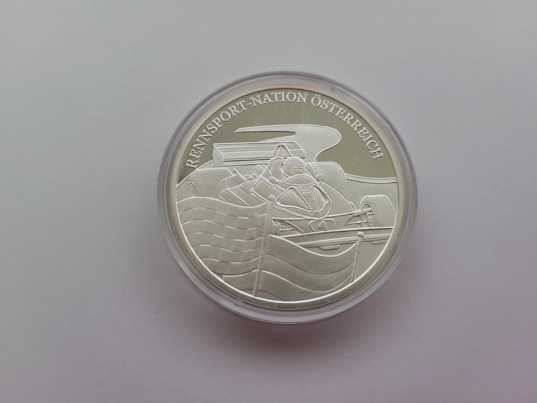  Silbermedaille Rennsport-Nation silber 925/20g Österreich Spittalgold9800 (3469   