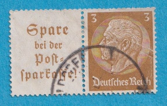  Deutsches Reich  MH. Zusammendrucke Mi.A 13/513 waagerecht W 79 gest.   