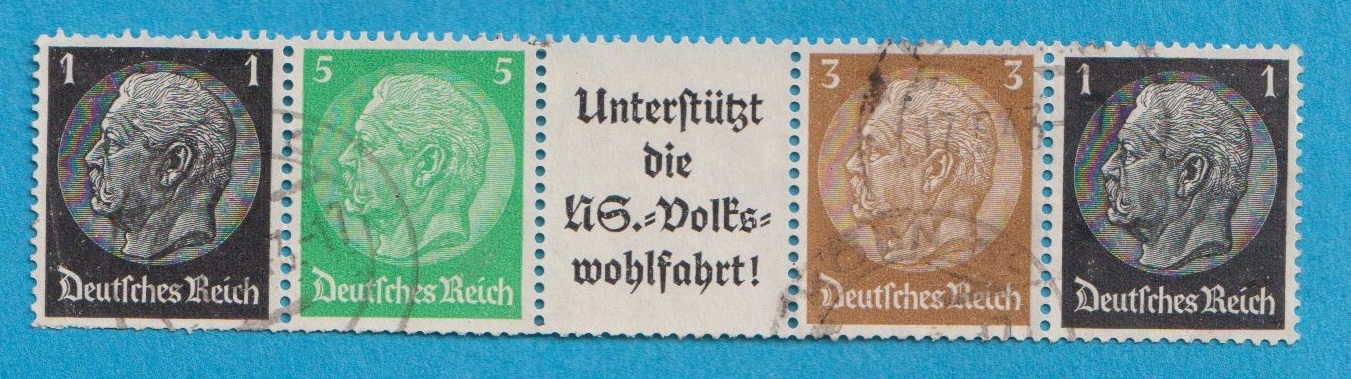 Deutsches Reich  MH. Zusammendrucke Mi.512/515/A 8 b/513/512 Waagerecht gest   