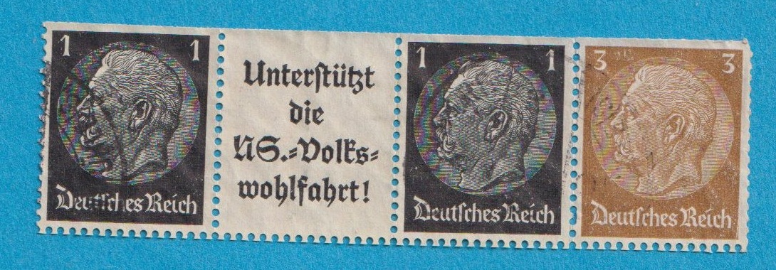 Deutsches Reich MH. Zusammendrucke Mi.512/A 8/512/513 waagerecht gest