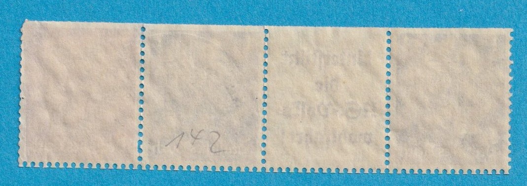  Deutsches Reich  MH. Zusammendrucke Mi.512/A 8/512/513 waagerecht gest   