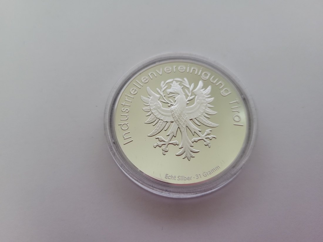  Silbermedaille Dank und Anerkennung Tirol silber 999/31g Österreich Spittalgold9800 (3469   