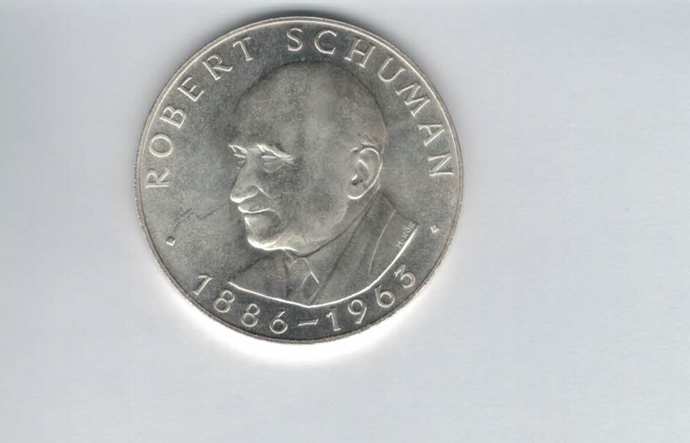  Silbermedaille 1963 Robert Schuman Europa Taler 900/25,5g Deutschland Spittalgold9800 (3469)   