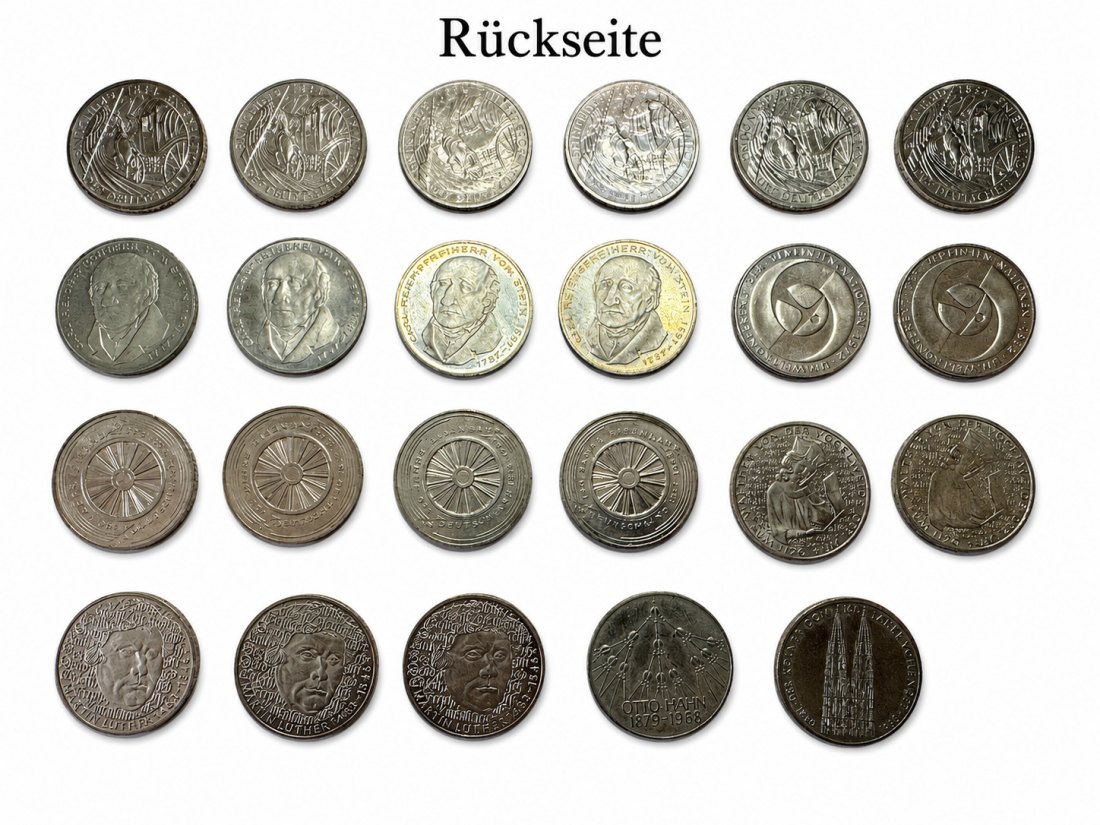  23*5 Deutsche Mark Gedenkmünzen BRD   
