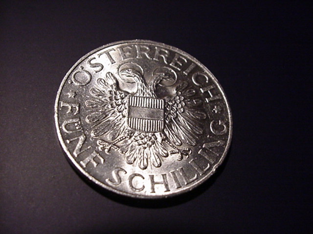  Österreich 5 Schilling Magna Mater 1934   