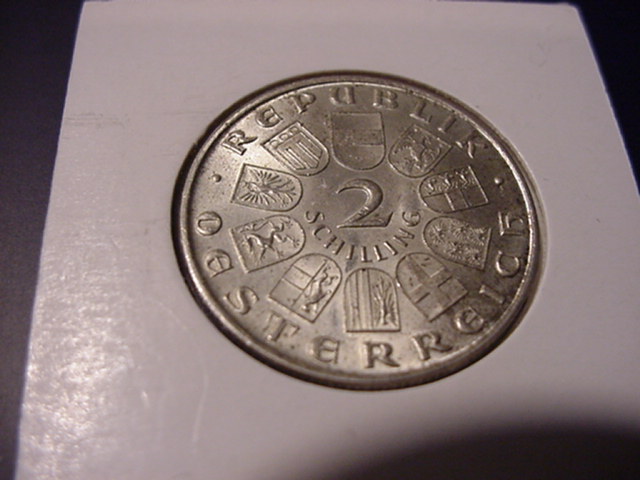  Österreich Erste Rep. 2 Schilling Walther von der Vogelweide 1930   