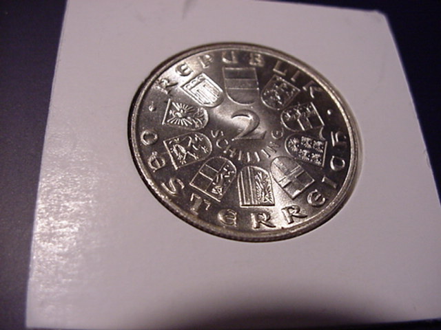  Österreich Erste Rep. 2 Schillng Josef Haydn 1932   