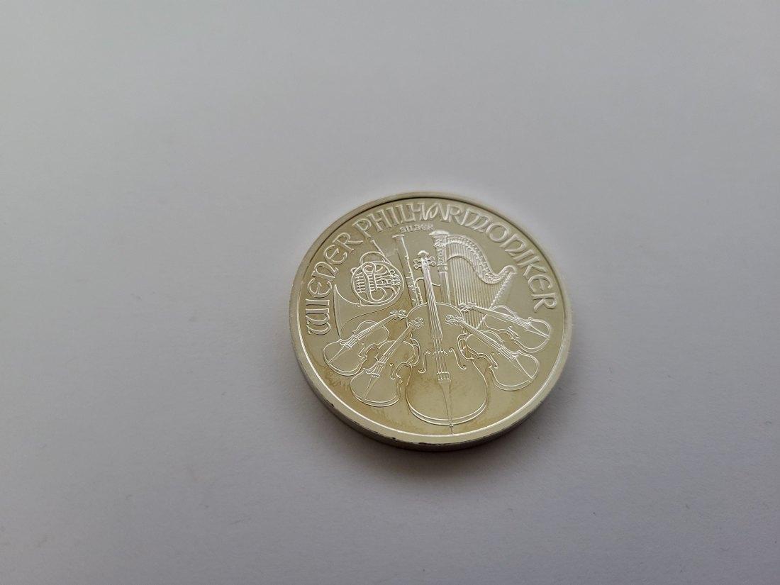  Philharmoniker 2011 1,50 Euro 1 Oz Flecken Silbermünzen Österreich Spittalgold9800 (1248   