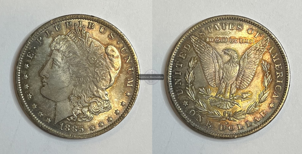  USA 1 Dollar 1885 Peace Dollar KM#110 FM-Frankfurt Feinsilber: 24,03g   