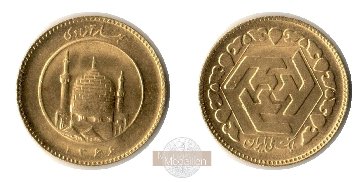 Iran, Islamische Republik Iran (1979-91) MM-Frankfurt KM# Feingold: g 1/2 Ashrafi  