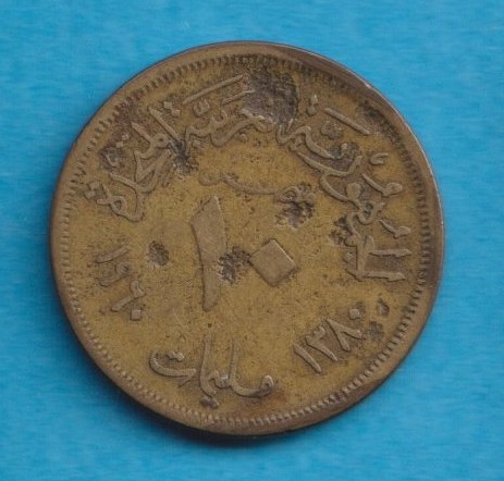  Ägypten 10 Milliemes 1960   
