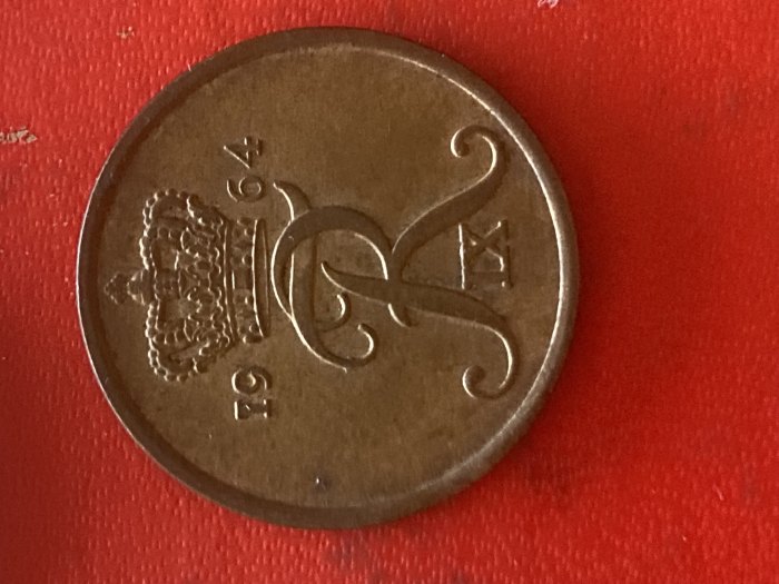  Münze Münzen Umlaufmünze Dänemark 5 Öre 1964   