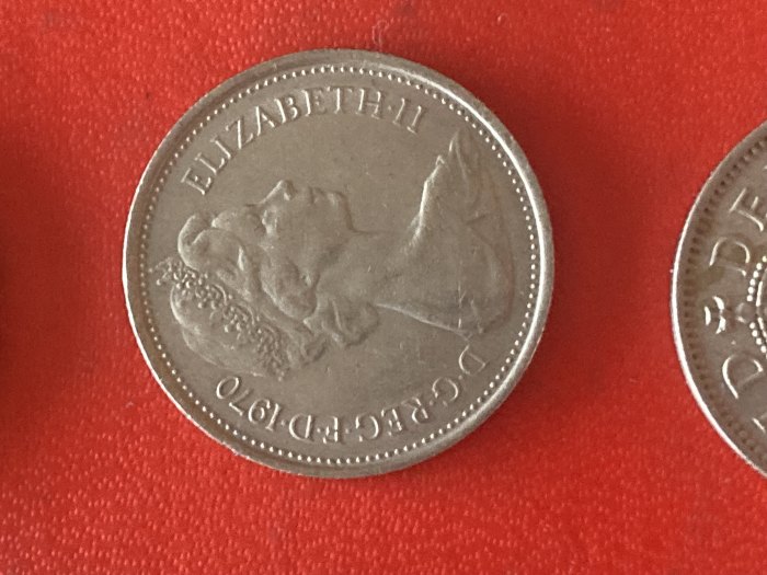  Münze Münzen Umlaufmünze Großbritannien 5 Pence 1970   