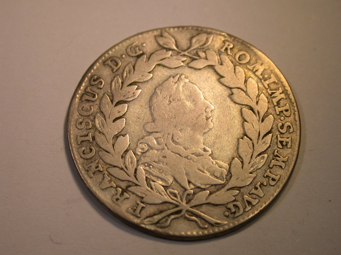  K03 Nürnberg  20 Kreuzer 1762 in fast sehr schön     Originalbilder   