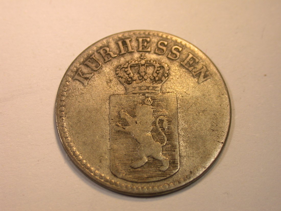  K03 Hessen-Kassel, Kurhessen  6 Kreuzer 1834 in f.ss R  Originalbilder   