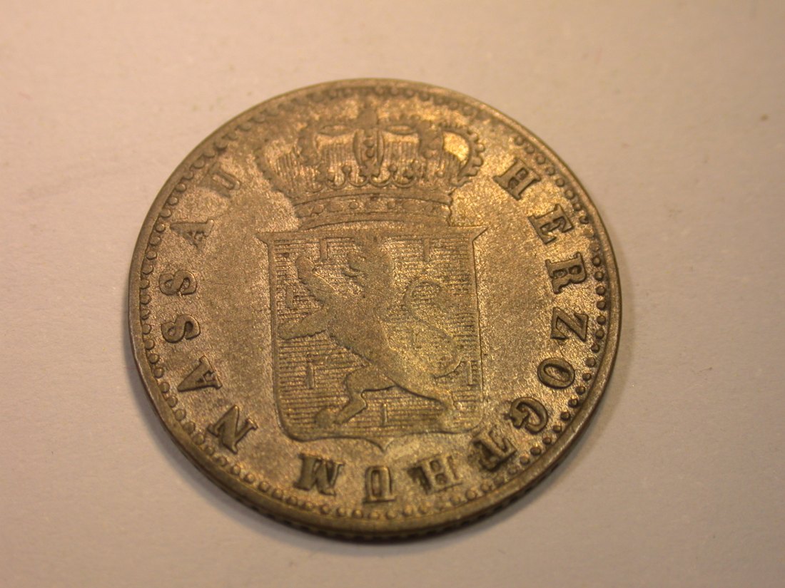  K03 Nassau Weilburg 6 Kreuzer 1838 in ss   Originalbilder   