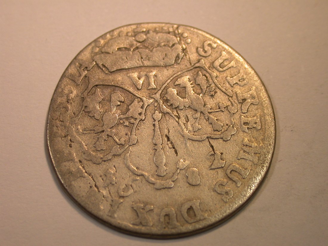  K03 Preussen 6 Groschen Königsberg 1682 in s-ss  Originalbilder   