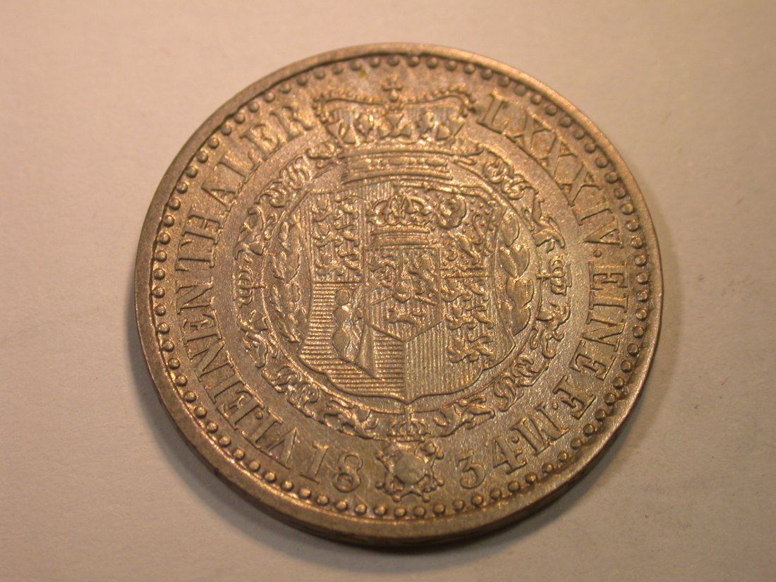  K03 Hannover  1/6 Taler 1834 in f.ss   Originalbilder   