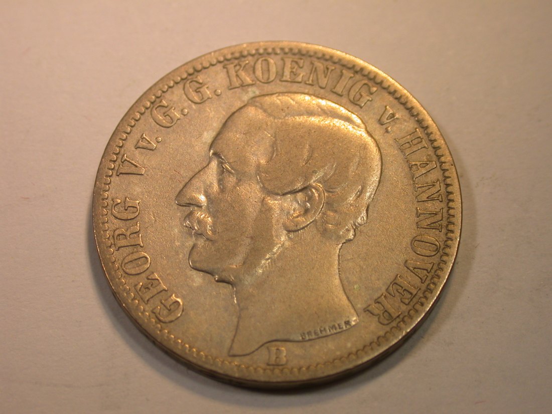  K03 Hannover  1/6 Taler 1860 in ss/ss+    Silber  Originalbilder   