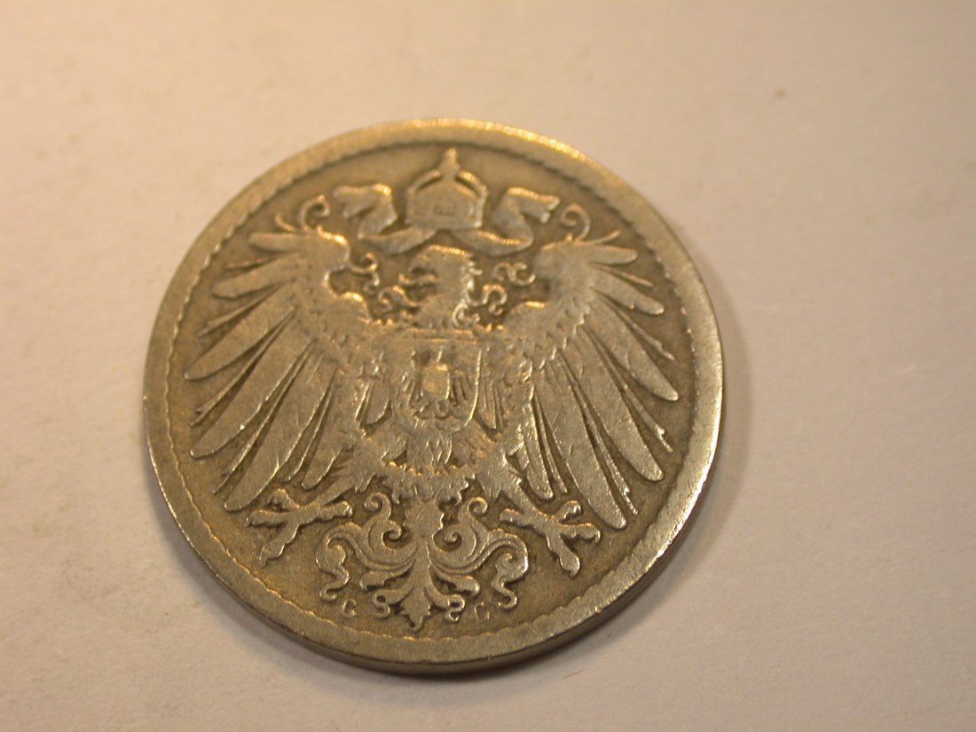  K03 KR  5 Pfennig 1894 G in s/s+    Originalbilder   