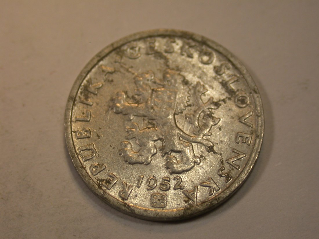  K03 CSSR  20 Heller 1952 in ss    Originalbilder   
