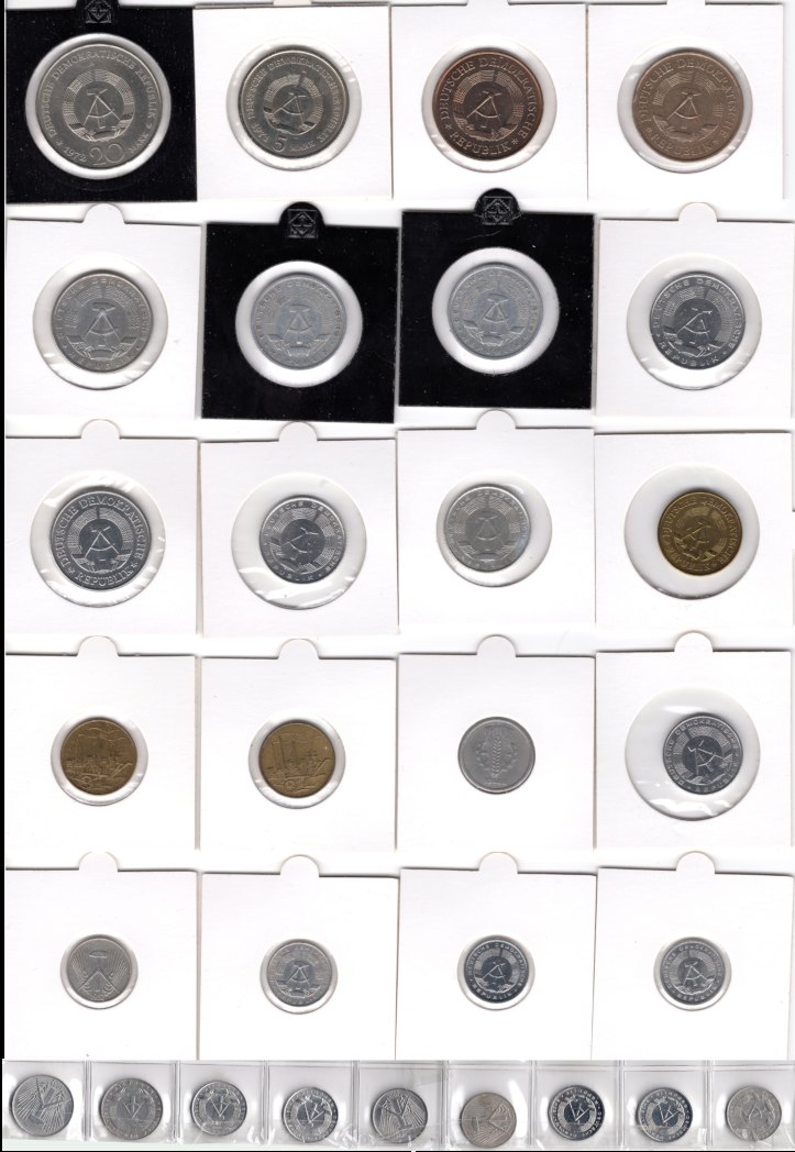  Sehr schönen kleine DDR-Sammlung mit tollen Münzen   