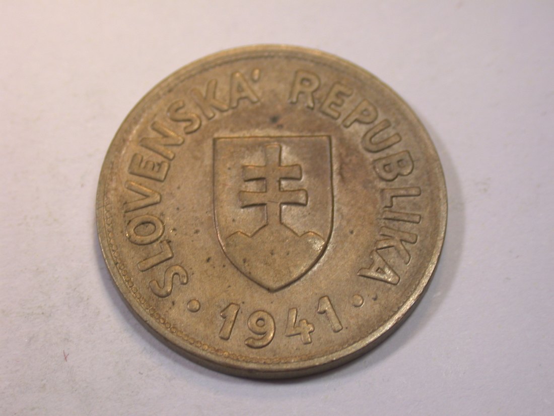  K03 Slowakei  50 Heller 1941 in vz   Originalbilder   