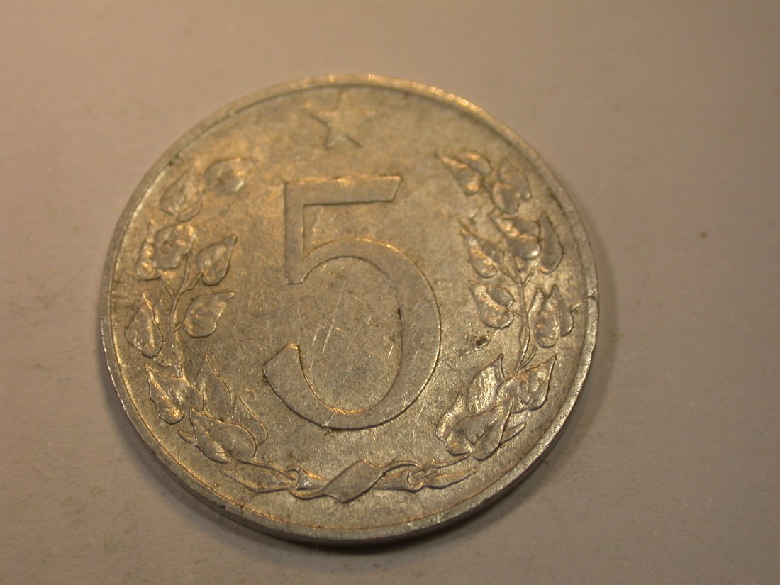 K03 CSSR 5 Heller 1953 in ss/ss+ Originalbilder