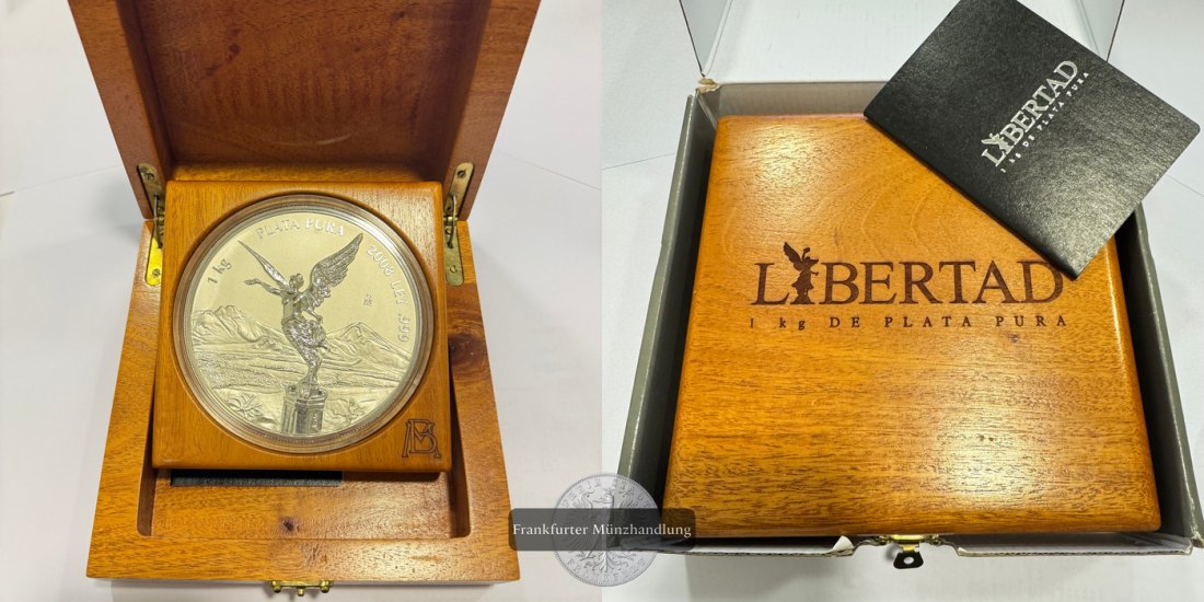  Mexico 1 Kilo Libertad 2008 (2002-2025) FM-Frankfurt KM#677 Feinsilber: 1kg   