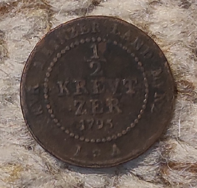  Mainz altdeutsche Münze 1/2 Kreuzer 1795   