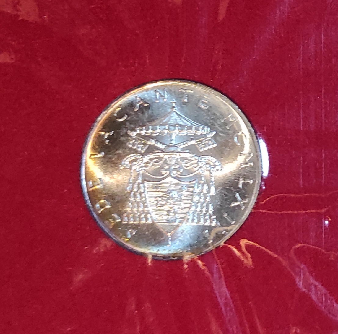  Vatikan 500 Lire 1963, SILBER, Original verschweißt   