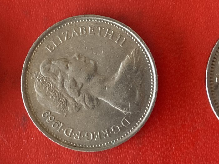  Münze Münzen Umlaufmünze Großbritannien 5 Pence 1969   