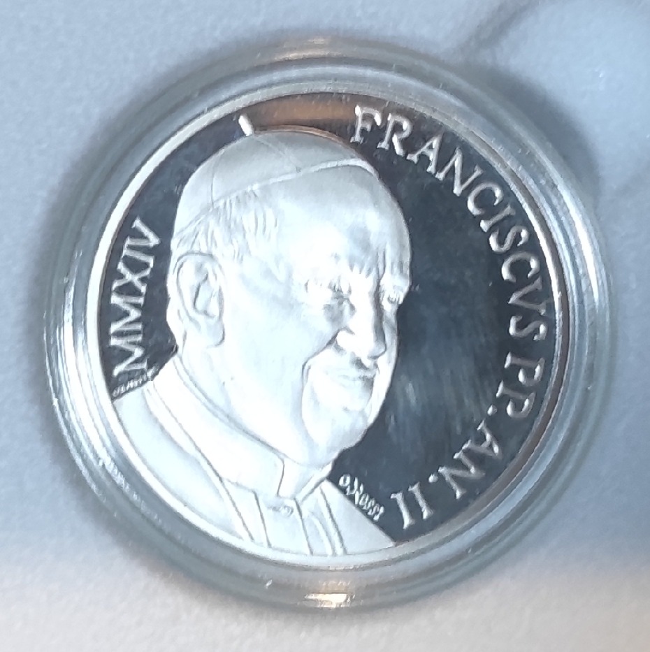  Vatikan 10 € 2014, SILBER, Welttag der sozialen Kommunikation in Original-Schatulle und Echtheitszer   