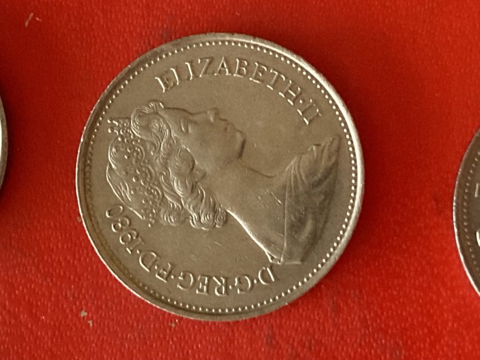  Münze Münzen Umlaufmünze Großbritannien 5 Pence 1980   