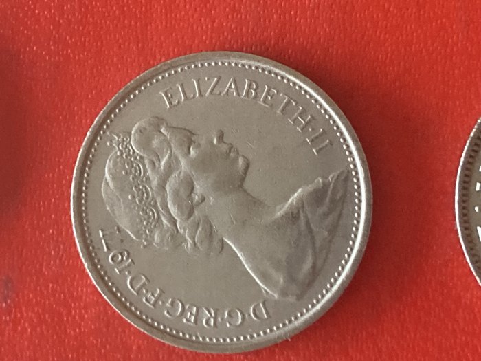  Münze Münzen Umlaufmünze Großbritannien 5 Pence 1980   