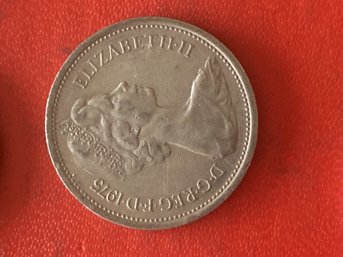  Münze Münzen Umlaufmünze Großbritannien 5 Pence 1975   