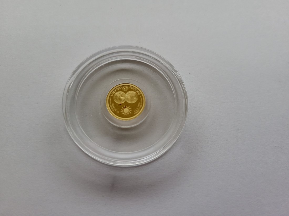  1000 Francs 2020 Sonne Unified Nation Goldmünze 0,5g 9999 Guinea Spittalgold9800 (5525   