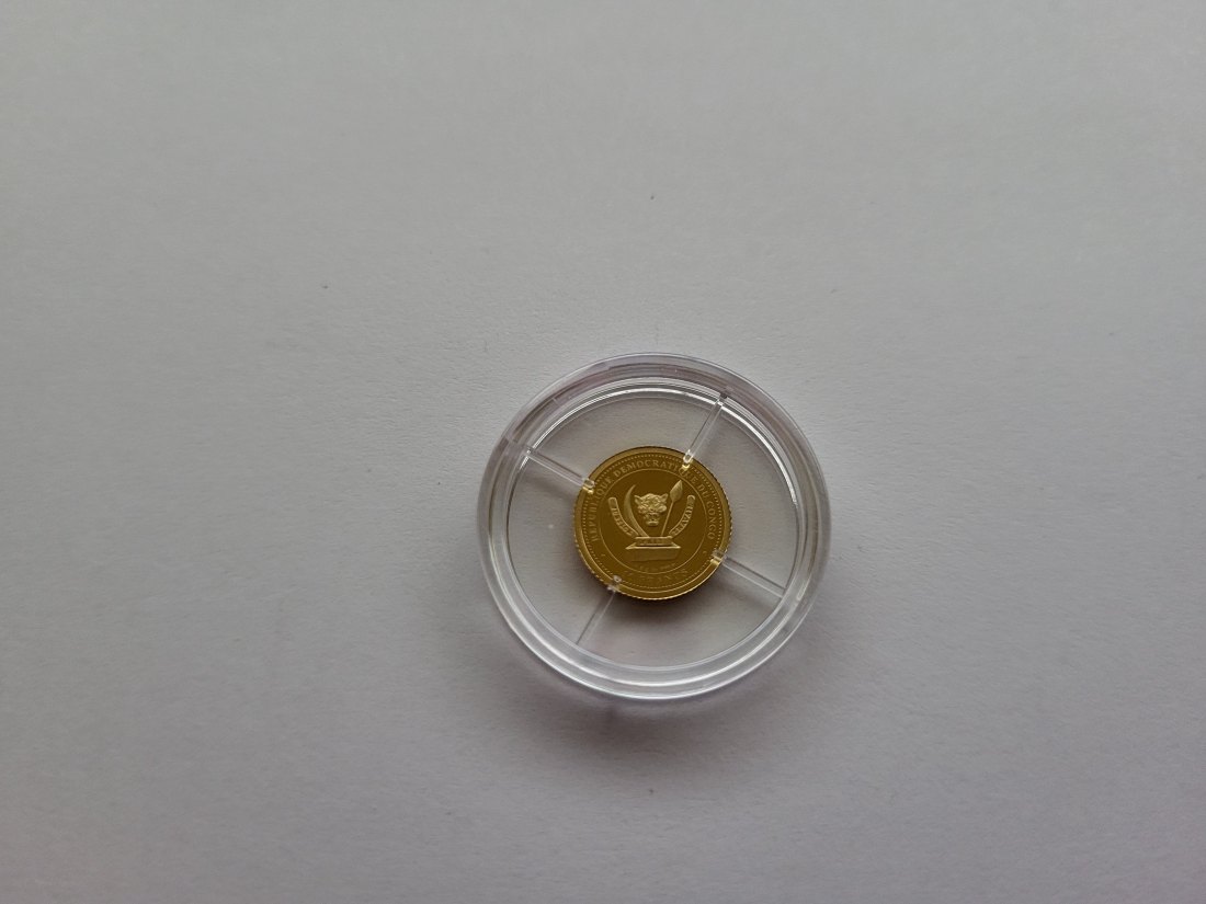 10 Francs 2022 Queen Elisabeth II. Goldmünze 0,5g 999.9 Kongo Spittalgold9800 (5525   