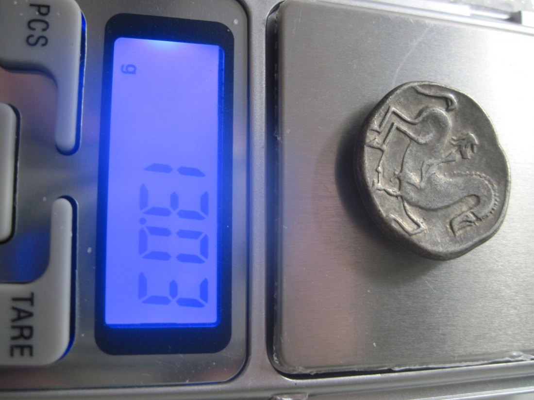  Very rare East Celtic Transilvania  Tetradrachme II century B C  Ex-lot H D Rauch auction 48 lot 652   