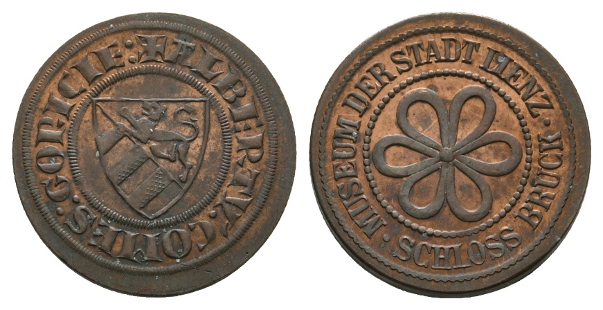  Medaille; Museum der Stadt Lienz; Schloss Bruck; Bronze; 6,32 g; Ø 21,41 mm   