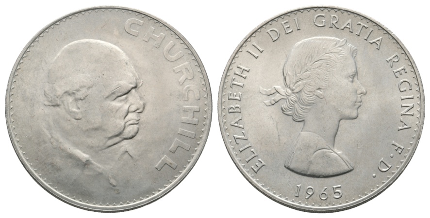  Medaille 1965; Großbritannien; Churchill; unedel; 28,46 g; Ø 38,69 mm   