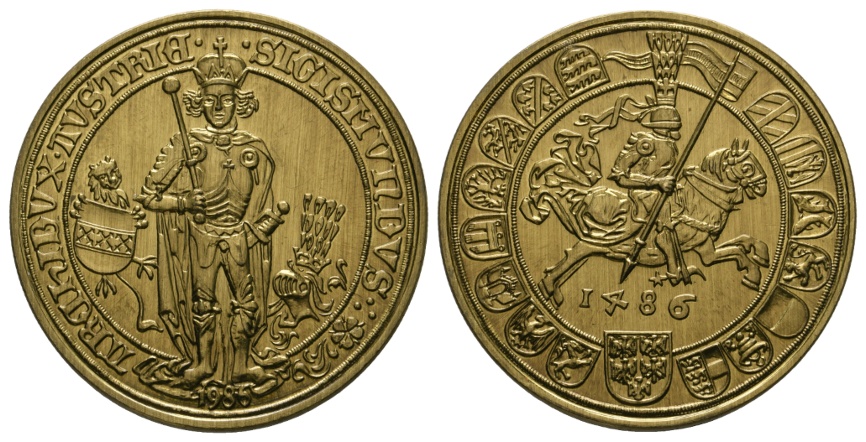  Medaille 1486; Österreich; Sigismund; 32,46 g; Ø 41,37 mm   
