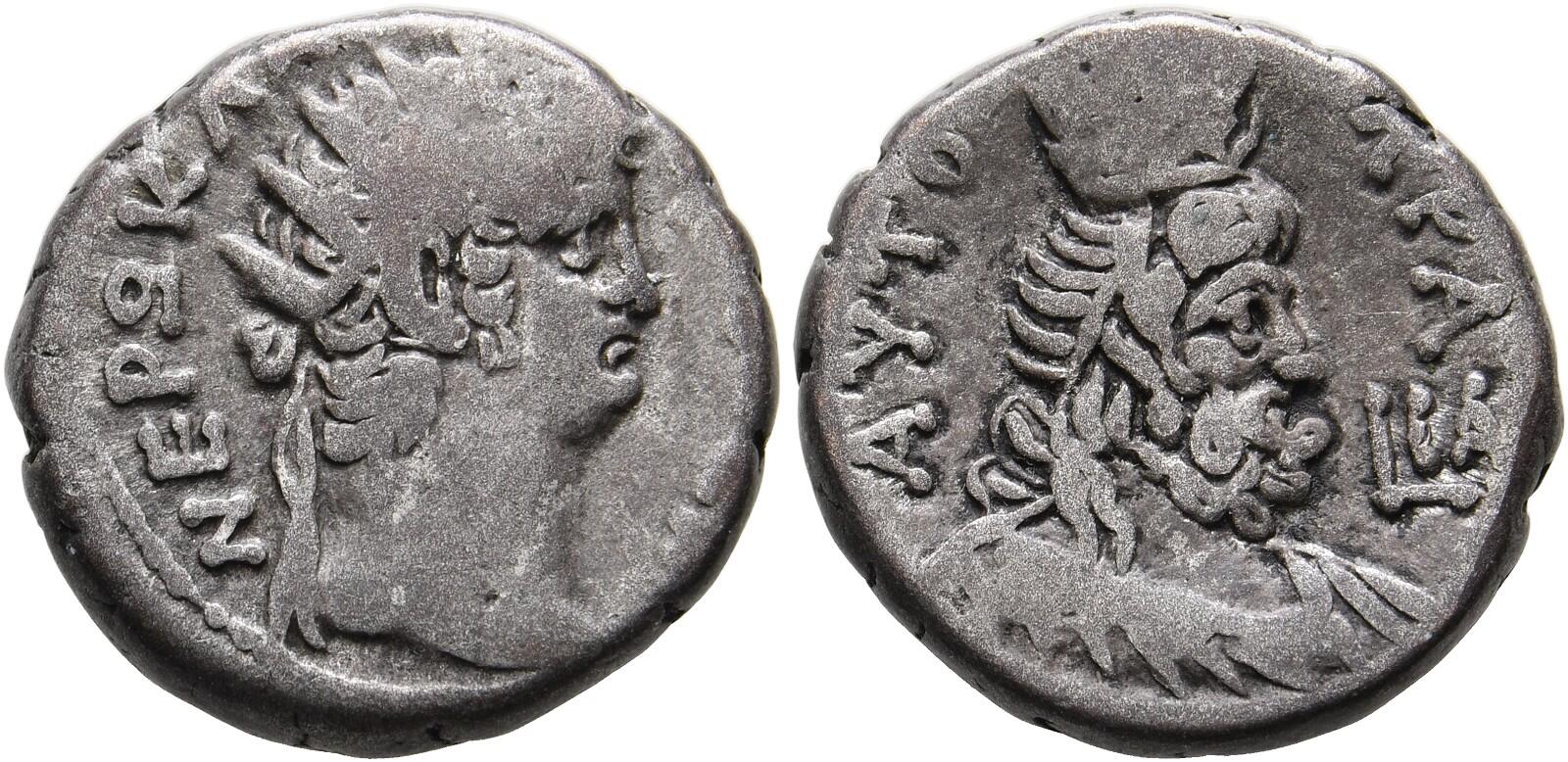  Nero(54-68) Tetradrachme AEGYPTUS Alexandria Jahr 11( 64-65 n Chr) ex-lot H D Rauch auc-n 48 lot 752   