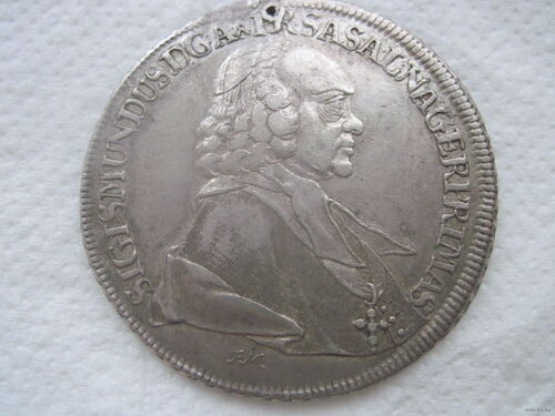  Salburg-ErZbistum Sigismund III v Schrattenbach Taler 1762 FM ex-Lot H D Rauch auction 48 lot 3183   
