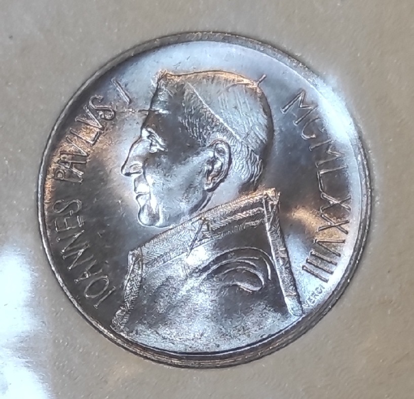 Vatikan 1000 Lite 1978, SILBER, Papst Paul VI. (1963 - 1978)   